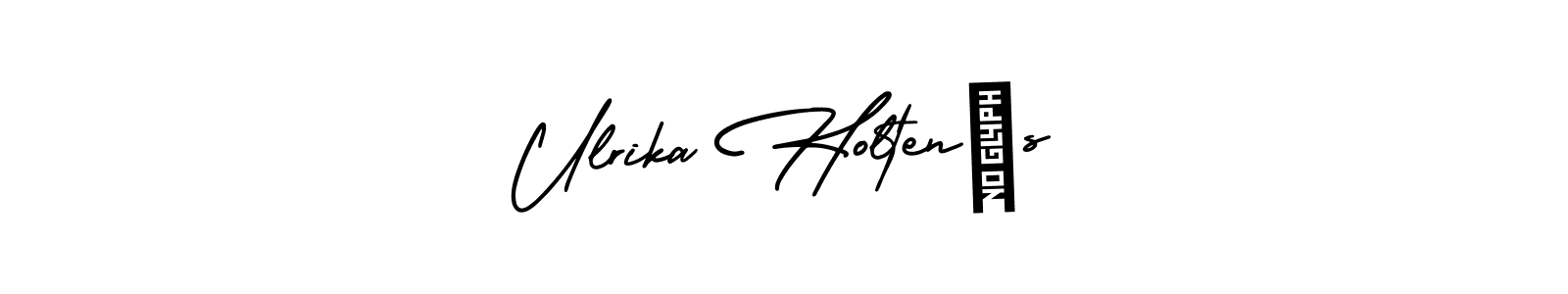 Design your own signature with our free online signature maker. With this signature software, you can create a handwritten (AmerikaSignatureDemo-Regular) signature for name Ulrika Holtenäs. Ulrika Holtenäs signature style 3 images and pictures png