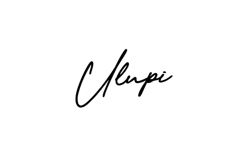 Make a beautiful signature design for name Ulupi. With this signature (AmerikaSignatureDemo-Regular) style, you can create a handwritten signature for free. Ulupi signature style 3 images and pictures png