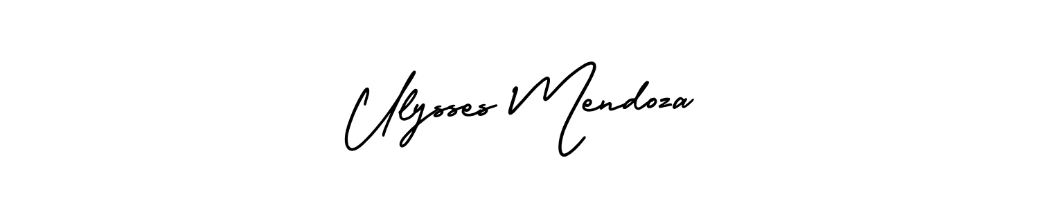 How to make Ulysses Mendoza signature? AmerikaSignatureDemo-Regular is a professional autograph style. Create handwritten signature for Ulysses Mendoza name. Ulysses Mendoza signature style 3 images and pictures png