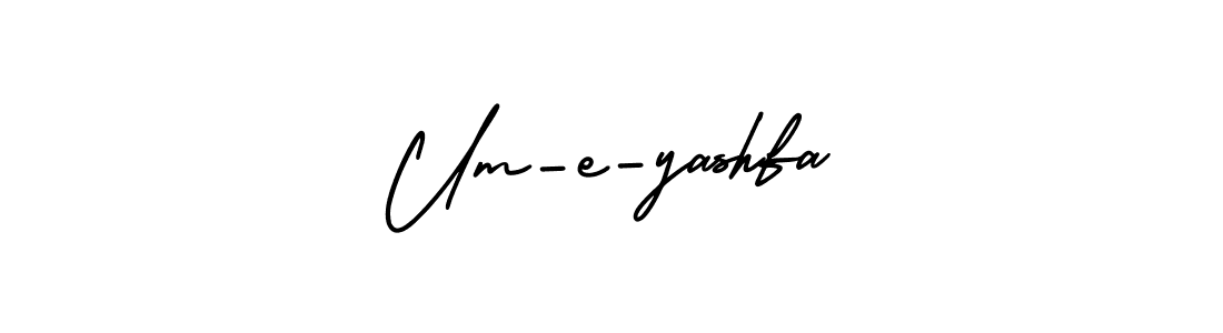 Also we have Um-e-yashfa name is the best signature style. Create professional handwritten signature collection using AmerikaSignatureDemo-Regular autograph style. Um-e-yashfa signature style 3 images and pictures png