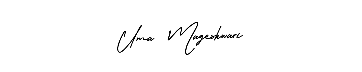 Create a beautiful signature design for name Uma  Mageshwari. With this signature (AmerikaSignatureDemo-Regular) fonts, you can make a handwritten signature for free. Uma  Mageshwari signature style 3 images and pictures png