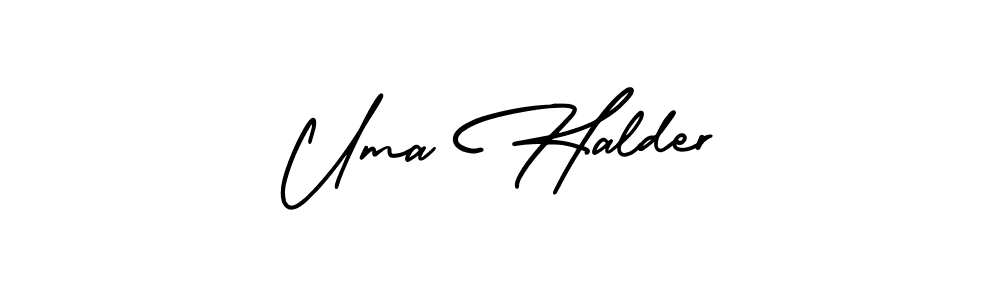 You can use this online signature creator to create a handwritten signature for the name Uma Halder. This is the best online autograph maker. Uma Halder signature style 3 images and pictures png