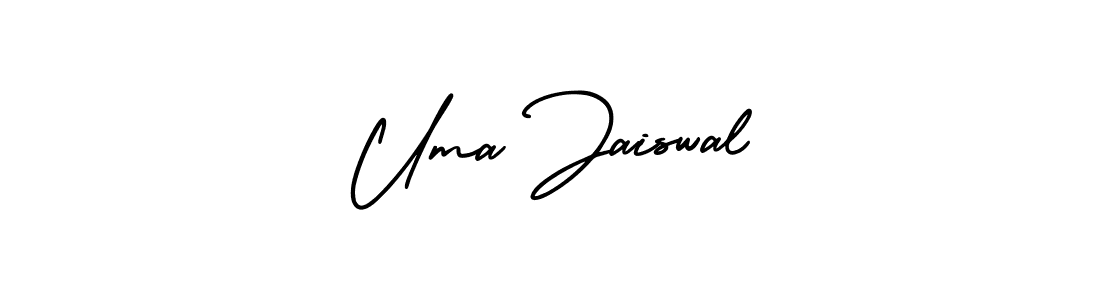 AmerikaSignatureDemo-Regular is a professional signature style that is perfect for those who want to add a touch of class to their signature. It is also a great choice for those who want to make their signature more unique. Get Uma Jaiswal name to fancy signature for free. Uma Jaiswal signature style 3 images and pictures png