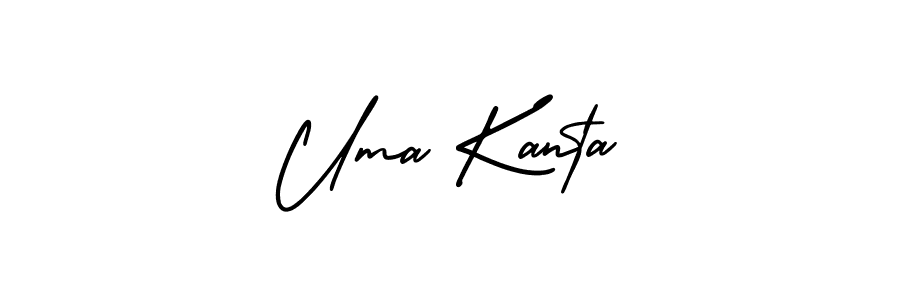 Uma Kanta stylish signature style. Best Handwritten Sign (AmerikaSignatureDemo-Regular) for my name. Handwritten Signature Collection Ideas for my name Uma Kanta. Uma Kanta signature style 3 images and pictures png