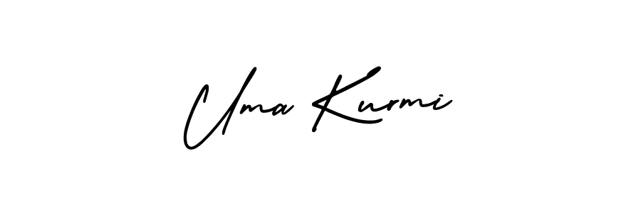 AmerikaSignatureDemo-Regular is a professional signature style that is perfect for those who want to add a touch of class to their signature. It is also a great choice for those who want to make their signature more unique. Get Uma Kurmi name to fancy signature for free. Uma Kurmi signature style 3 images and pictures png