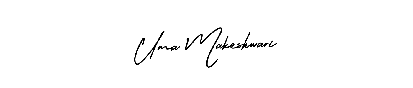 This is the best signature style for the Uma Makeshwari name. Also you like these signature font (AmerikaSignatureDemo-Regular). Mix name signature. Uma Makeshwari signature style 3 images and pictures png