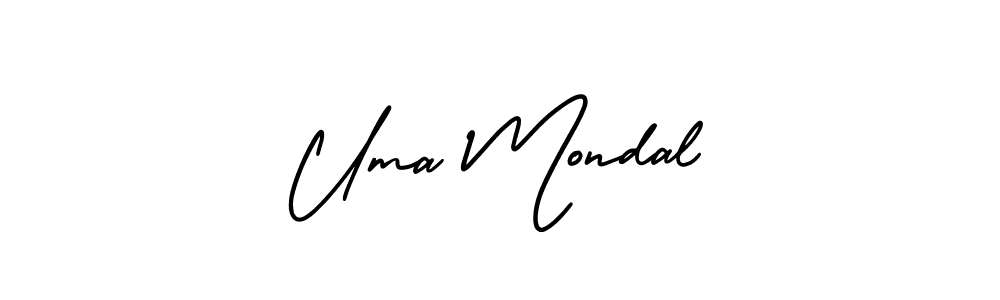 Make a short Uma Mondal signature style. Manage your documents anywhere anytime using AmerikaSignatureDemo-Regular. Create and add eSignatures, submit forms, share and send files easily. Uma Mondal signature style 3 images and pictures png