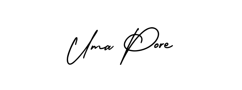 Check out images of Autograph of Uma Pore name. Actor Uma Pore Signature Style. AmerikaSignatureDemo-Regular is a professional sign style online. Uma Pore signature style 3 images and pictures png