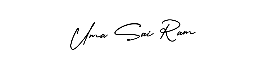 Best and Professional Signature Style for Uma Sai Ram. AmerikaSignatureDemo-Regular Best Signature Style Collection. Uma Sai Ram signature style 3 images and pictures png