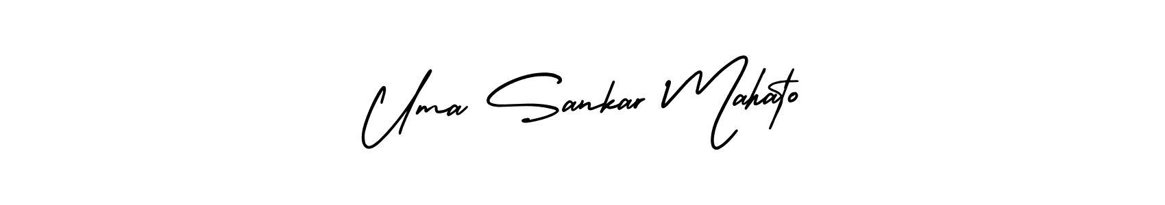 Uma Sankar Mahato stylish signature style. Best Handwritten Sign (AmerikaSignatureDemo-Regular) for my name. Handwritten Signature Collection Ideas for my name Uma Sankar Mahato. Uma Sankar Mahato signature style 3 images and pictures png