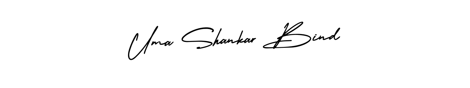 Design your own signature with our free online signature maker. With this signature software, you can create a handwritten (AmerikaSignatureDemo-Regular) signature for name Uma Shankar Bind. Uma Shankar Bind signature style 3 images and pictures png