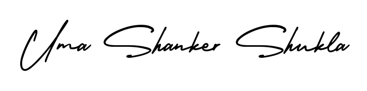 Discover the perfect balance of readability and style for Uma Shanker Shukla with AmerikaSignatureDemo-Regular font. Create your dream signature today. Uma Shanker Shukla signature style 3 images and pictures png