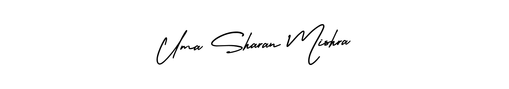 How to make Uma Sharan Mishra name signature. Use AmerikaSignatureDemo-Regular style for creating short signs online. This is the latest handwritten sign. Uma Sharan Mishra signature style 3 images and pictures png