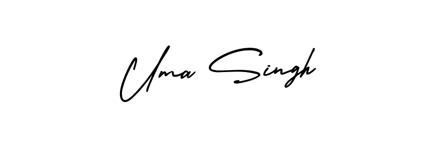 Create a beautiful signature design for name Uma Singh. With this signature (AmerikaSignatureDemo-Regular) fonts, you can make a handwritten signature for free. Uma Singh signature style 3 images and pictures png