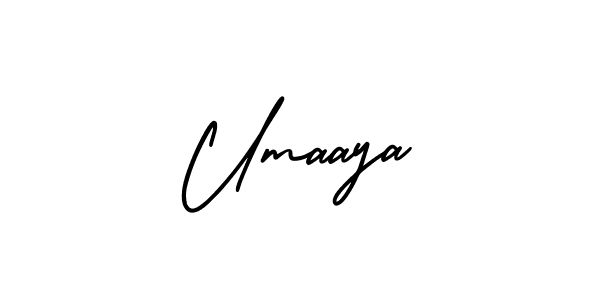 How to make Umaaya signature? AmerikaSignatureDemo-Regular is a professional autograph style. Create handwritten signature for Umaaya name. Umaaya signature style 3 images and pictures png