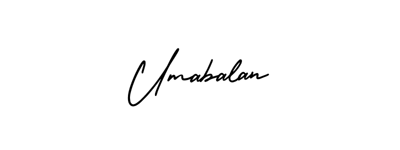 Design your own signature with our free online signature maker. With this signature software, you can create a handwritten (AmerikaSignatureDemo-Regular) signature for name Umabalan. Umabalan signature style 3 images and pictures png