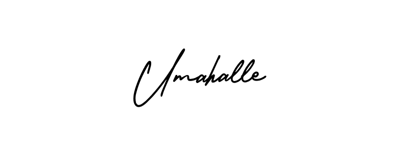 AmerikaSignatureDemo-Regular is a professional signature style that is perfect for those who want to add a touch of class to their signature. It is also a great choice for those who want to make their signature more unique. Get Umahalle name to fancy signature for free. Umahalle signature style 3 images and pictures png