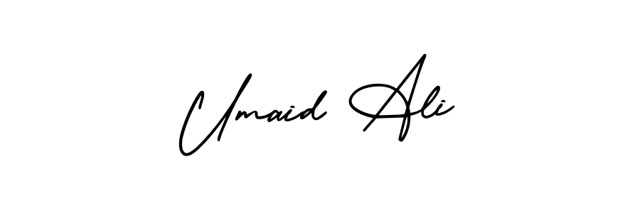 Design your own signature with our free online signature maker. With this signature software, you can create a handwritten (AmerikaSignatureDemo-Regular) signature for name Umaid Ali. Umaid Ali signature style 3 images and pictures png