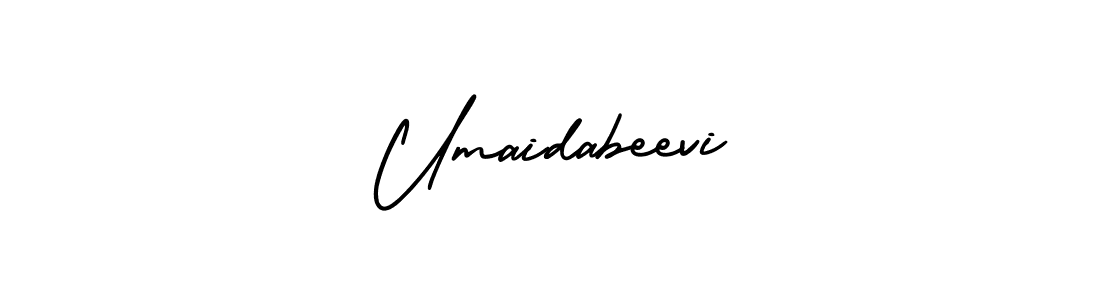 How to make Umaidabeevi signature? AmerikaSignatureDemo-Regular is a professional autograph style. Create handwritten signature for Umaidabeevi name. Umaidabeevi signature style 3 images and pictures png