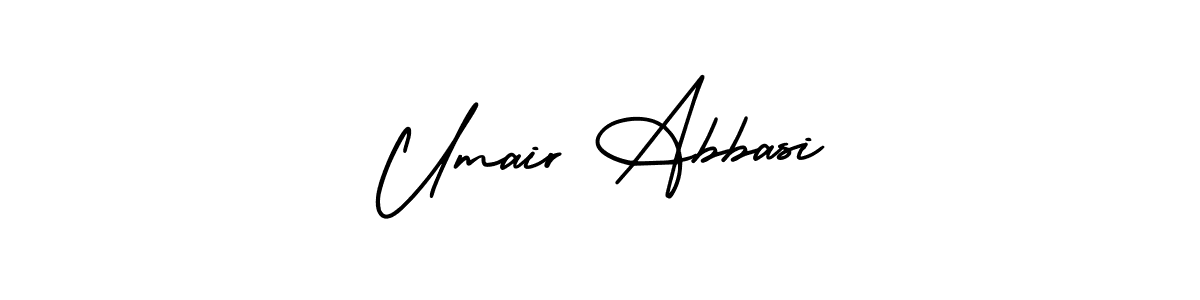 Create a beautiful signature design for name Umair Abbasi. With this signature (AmerikaSignatureDemo-Regular) fonts, you can make a handwritten signature for free. Umair Abbasi signature style 3 images and pictures png