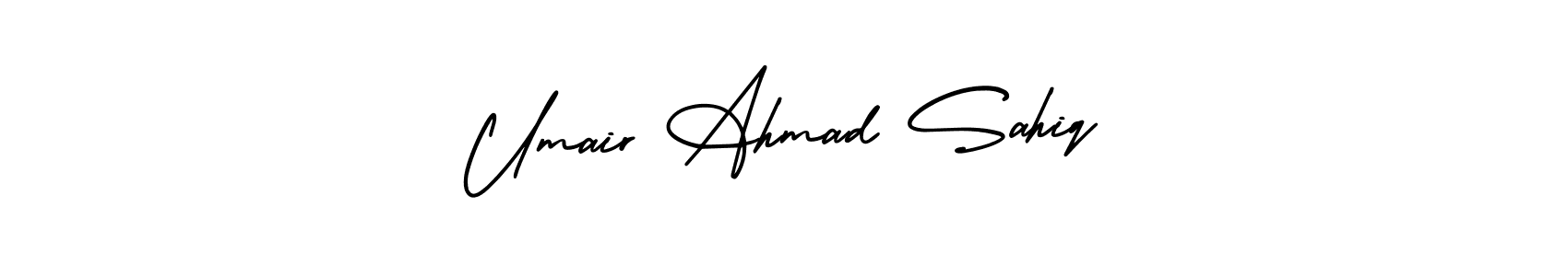 Make a beautiful signature design for name Umair Ahmad Sahiq. Use this online signature maker to create a handwritten signature for free. Umair Ahmad Sahiq signature style 3 images and pictures png