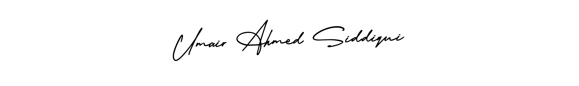 Design your own signature with our free online signature maker. With this signature software, you can create a handwritten (AmerikaSignatureDemo-Regular) signature for name Umair Ahmed Siddiqui. Umair Ahmed Siddiqui signature style 3 images and pictures png