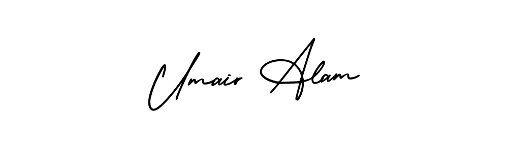 How to make Umair Alam name signature. Use AmerikaSignatureDemo-Regular style for creating short signs online. This is the latest handwritten sign. Umair Alam signature style 3 images and pictures png