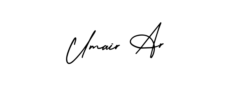 Also we have Umair Ar name is the best signature style. Create professional handwritten signature collection using AmerikaSignatureDemo-Regular autograph style. Umair Ar signature style 3 images and pictures png