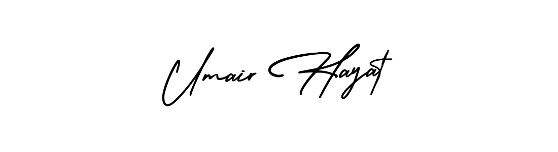 How to Draw Umair Hayat signature style? AmerikaSignatureDemo-Regular is a latest design signature styles for name Umair Hayat. Umair Hayat signature style 3 images and pictures png