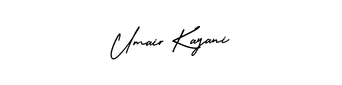 Similarly AmerikaSignatureDemo-Regular is the best handwritten signature design. Signature creator online .You can use it as an online autograph creator for name Umair Kayani. Umair Kayani signature style 3 images and pictures png