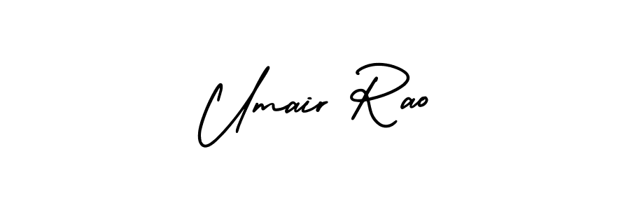 How to make Umair Rao name signature. Use AmerikaSignatureDemo-Regular style for creating short signs online. This is the latest handwritten sign. Umair Rao signature style 3 images and pictures png