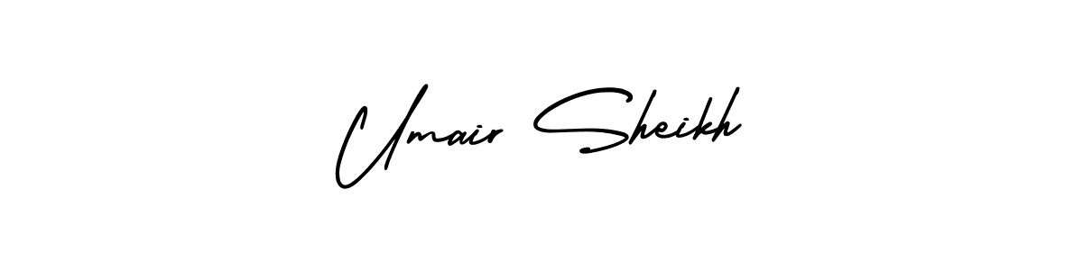 You can use this online signature creator to create a handwritten signature for the name Umair Sheikh. This is the best online autograph maker. Umair Sheikh signature style 3 images and pictures png