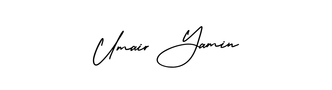 Use a signature maker to create a handwritten signature online. With this signature software, you can design (AmerikaSignatureDemo-Regular) your own signature for name Umair Yamin. Umair Yamin signature style 3 images and pictures png