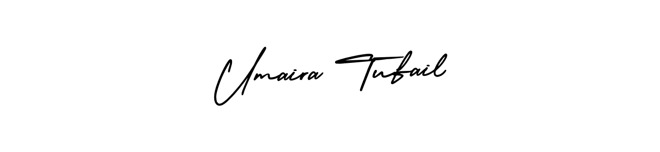 Also You can easily find your signature by using the search form. We will create Umaira Tufail name handwritten signature images for you free of cost using AmerikaSignatureDemo-Regular sign style. Umaira Tufail signature style 3 images and pictures png