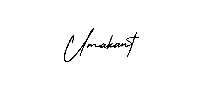 Umakant stylish signature style. Best Handwritten Sign (AmerikaSignatureDemo-Regular) for my name. Handwritten Signature Collection Ideas for my name Umakant. Umakant signature style 3 images and pictures png