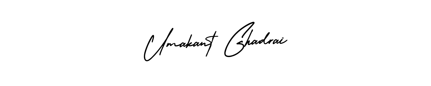 Use a signature maker to create a handwritten signature online. With this signature software, you can design (AmerikaSignatureDemo-Regular) your own signature for name Umakant Ghadrai. Umakant Ghadrai signature style 3 images and pictures png