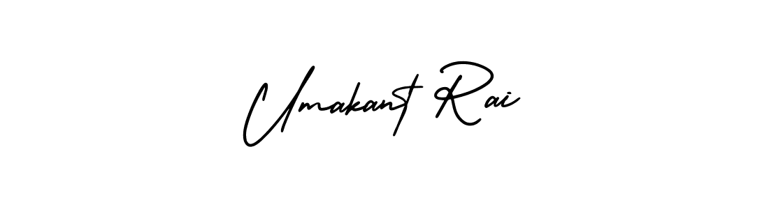 How to make Umakant Rai name signature. Use AmerikaSignatureDemo-Regular style for creating short signs online. This is the latest handwritten sign. Umakant Rai signature style 3 images and pictures png