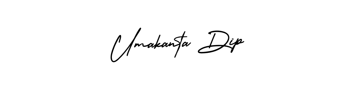 How to make Umakanta Dip signature? AmerikaSignatureDemo-Regular is a professional autograph style. Create handwritten signature for Umakanta Dip name. Umakanta Dip signature style 3 images and pictures png