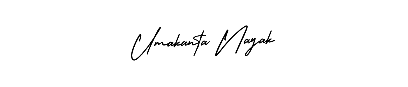 Create a beautiful signature design for name Umakanta Nayak. With this signature (AmerikaSignatureDemo-Regular) fonts, you can make a handwritten signature for free. Umakanta Nayak signature style 3 images and pictures png