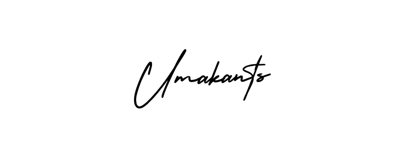 Create a beautiful signature design for name Umakants. With this signature (AmerikaSignatureDemo-Regular) fonts, you can make a handwritten signature for free. Umakants signature style 3 images and pictures png