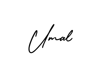 You should practise on your own different ways (AmerikaSignatureDemo-Regular) to write your name (Umal) in signature. don't let someone else do it for you. Umal signature style 3 images and pictures png