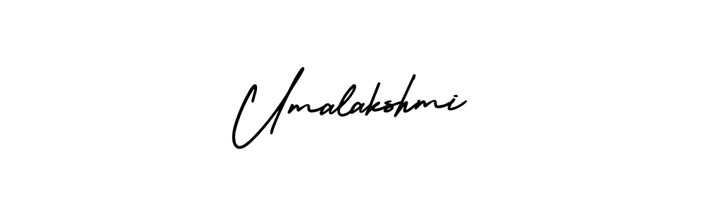 Make a beautiful signature design for name Umalakshmi. With this signature (AmerikaSignatureDemo-Regular) style, you can create a handwritten signature for free. Umalakshmi signature style 3 images and pictures png