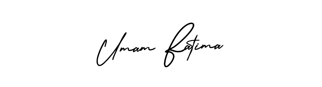 See photos of Umam Fatima official signature by Spectra . Check more albums & portfolios. Read reviews & check more about AmerikaSignatureDemo-Regular font. Umam Fatima signature style 3 images and pictures png