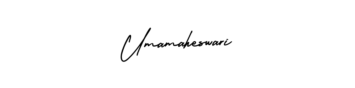 Make a beautiful signature design for name Umamaheswari. With this signature (AmerikaSignatureDemo-Regular) style, you can create a handwritten signature for free. Umamaheswari signature style 3 images and pictures png