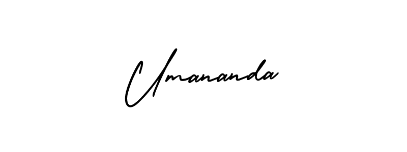 You can use this online signature creator to create a handwritten signature for the name Umananda. This is the best online autograph maker. Umananda signature style 3 images and pictures png