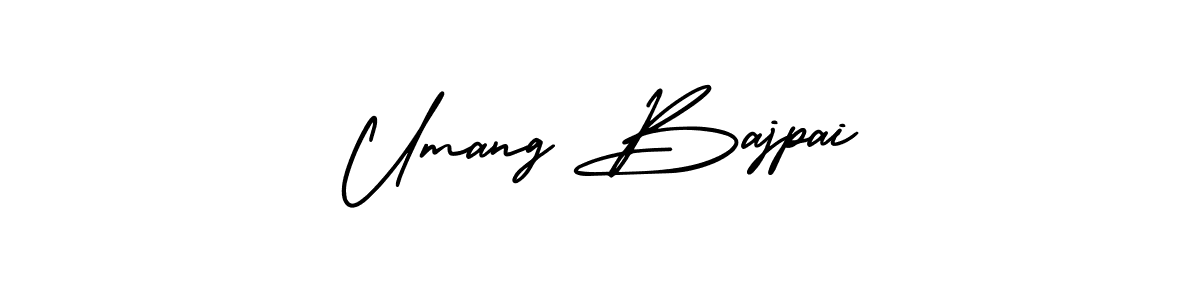 Umang Bajpai stylish signature style. Best Handwritten Sign (AmerikaSignatureDemo-Regular) for my name. Handwritten Signature Collection Ideas for my name Umang Bajpai. Umang Bajpai signature style 3 images and pictures png