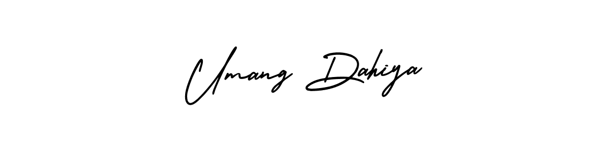 Create a beautiful signature design for name Umang Dahiya. With this signature (AmerikaSignatureDemo-Regular) fonts, you can make a handwritten signature for free. Umang Dahiya signature style 3 images and pictures png
