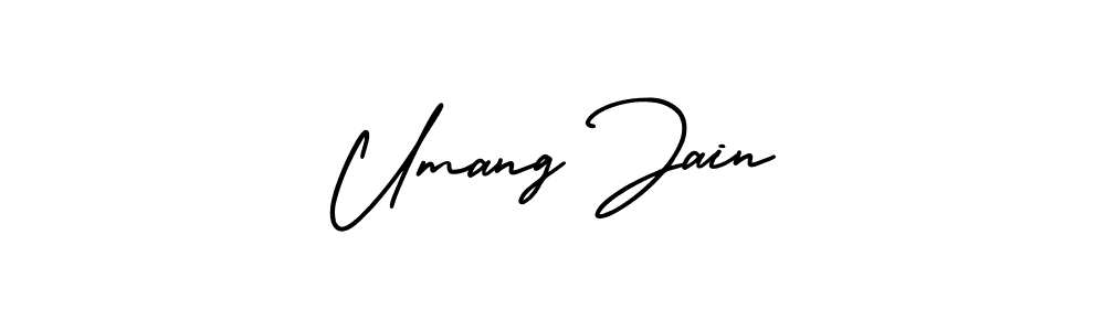Use a signature maker to create a handwritten signature online. With this signature software, you can design (AmerikaSignatureDemo-Regular) your own signature for name Umang Jain. Umang Jain signature style 3 images and pictures png