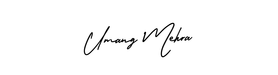 Make a beautiful signature design for name Umang Mehra. With this signature (AmerikaSignatureDemo-Regular) style, you can create a handwritten signature for free. Umang Mehra signature style 3 images and pictures png