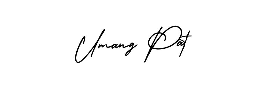 Also we have Umang Pat name is the best signature style. Create professional handwritten signature collection using AmerikaSignatureDemo-Regular autograph style. Umang Pat signature style 3 images and pictures png